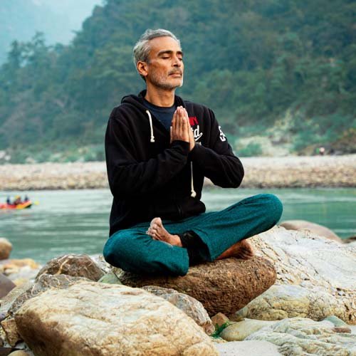 Morning asana class during the 500 hour yoga teacher training