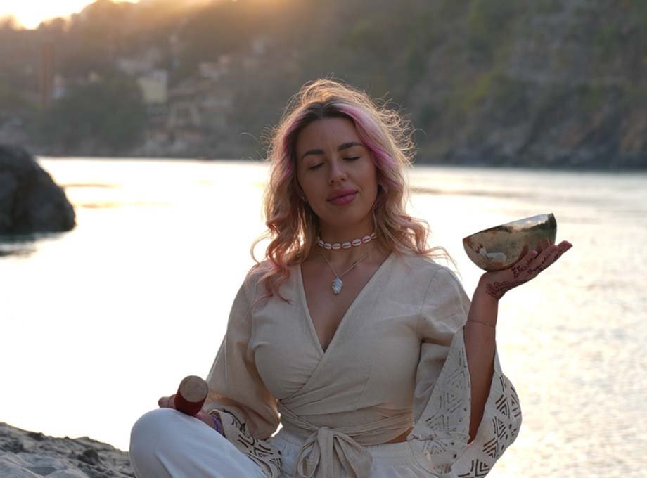 Tibetan singing bowls used in the sound healing teacher training