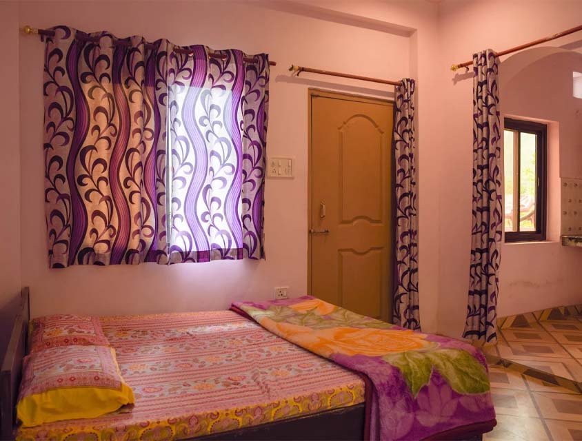 Student room at Avatar Yoga School in Rishikesh